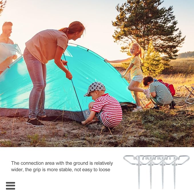 Electric Ice Fishing Tent Anchors with Rubber Covers Ground Stakes for Winter Ice House Fixing Easy Pull-Out Design for Secure Outdoor Shelter Stability