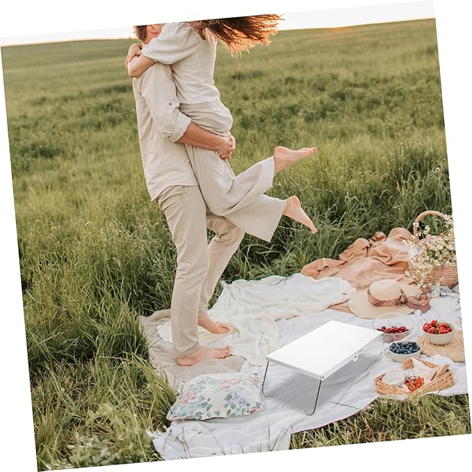 BESPORTBLE Height Portable Camping Table Lightweight for Outdoor Cooking Beach Picnics and Travel Folding Design for Easy Setup