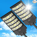 8000W Solar Street Light Outdoor Waterproof240000LM Solar Powered Parking Lot Lights Large Street Light Dusk to Dawn with Motion Sensor LED Flood Light Wide Angle Lamp for street yards etc- 2Pack
