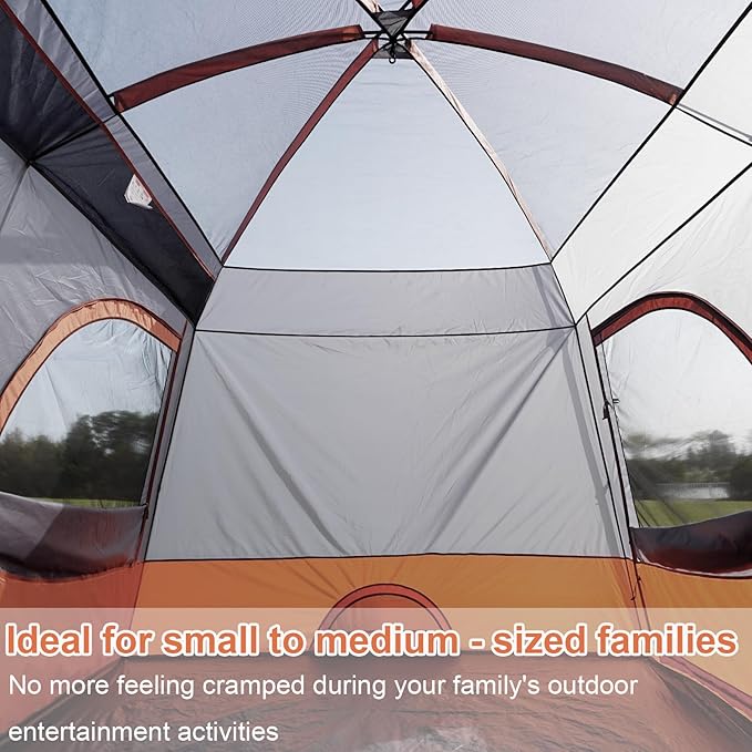 Vidalido Tents3-4 Person Camping Tent with Extended VestibuleWeather Resistant Family Tents with Breathable Mesh WindowsEasy Install Waterproof Outdoor Tent for Backpacking and Camping Hiking