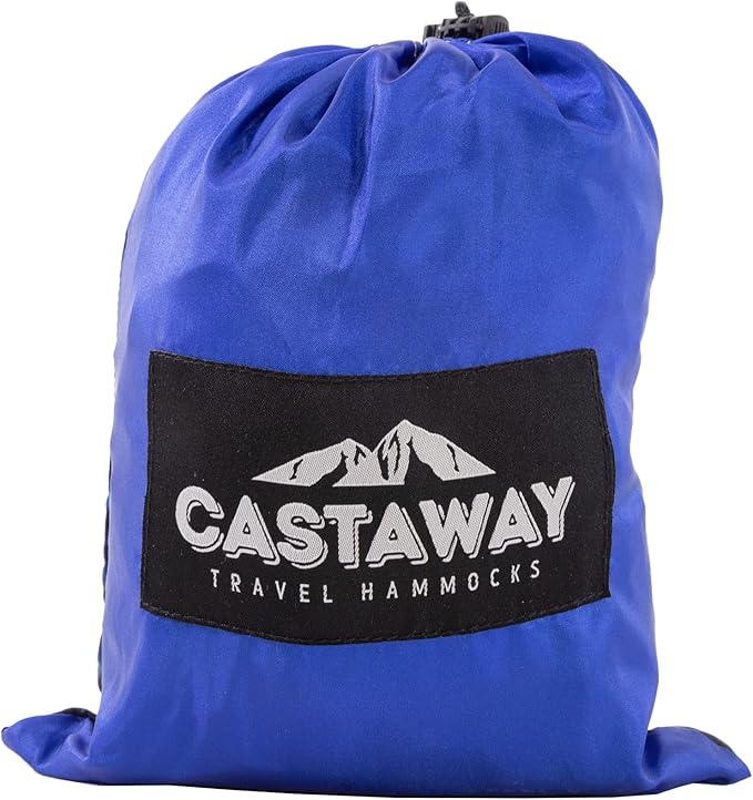 Castaway Travel Hammocks Double Galaxy Camping Hammock with 2 Tree Straps Triple Stitched Durable Nylon Material Compact Design for Backpacking Travel Beach Backyard Patio Hiking