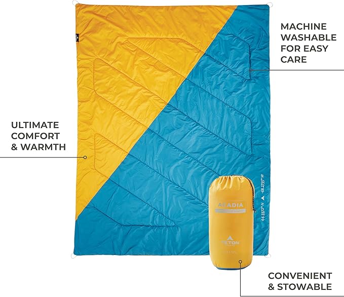 Teton Camp Blanket Outdoor Blanket Machine Washable Picnics Car Camping Overlanding Outdoor Adventure
