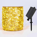 Solar String Lights for Outside200FT 600 LEDs Solar Fairy LightsWaterproof 8 Modes Button Outdoor String Light for Patio Garden Backyard Tree Wedding ChristmasSilver WireWarm White