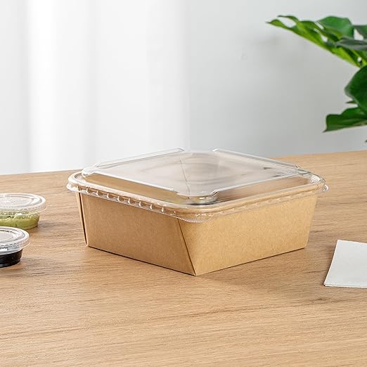 Restaurantware-LIDS ONLY: Matsuri Vision 7.1 x 7.1 x 0.7 Inch Lids For Sushi Containers 100 Airtight Lids - Containers Sold Separately No-Fog Design Clear Plastic Lids For Sushi Boxes