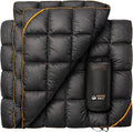 PW700 Extra Large Double Insulated Outdoor Camping Blanket | 2X Puffy Warm Packable Weatherproof Durable and Lightweight | Top Quilt for Hiking Backpacking Stadium Events Picnics