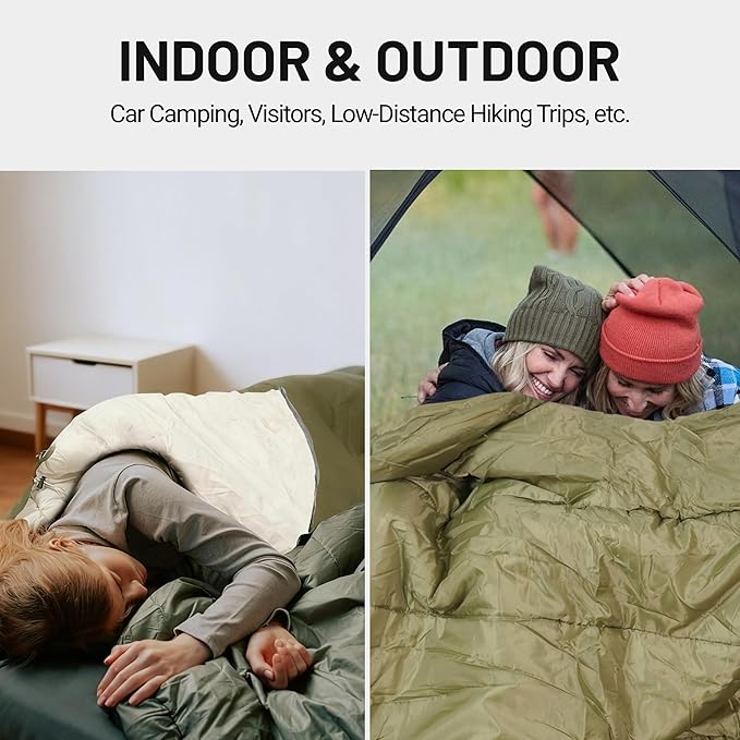 Backpacking Sleeping Bags for Adults Unzip to Blanket Waterproof Lightweight Camping Portable Sleeping Bags Outdoor Travel Hiking