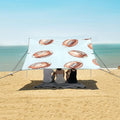 Rugby Pattern (12) Camping Sun Shelter Beach Tent Portable Beach Sun Shade Outdoor Canopy for Camping Trips Fishing Picnic