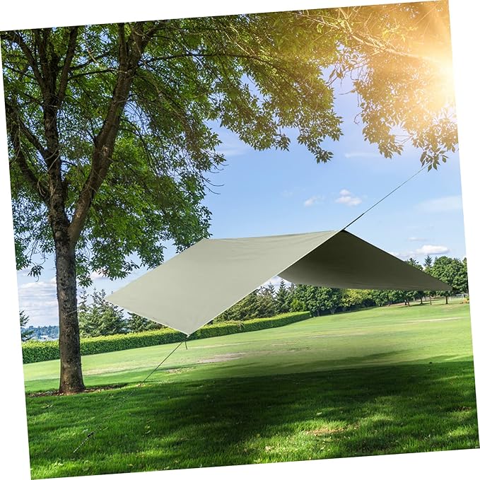 Toyvian 1Set Sunshade Camping Tarp UV Protection Canopy for Outdoor Activities Green Tent for People for Picnics and Camping