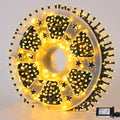 QITONG 500LED Warm White Christmas Lights 165ft Christmas String Lights Outdoor Waterproof with Plug in Green Wire Twinkle Lights Indoor with 8 Modes
