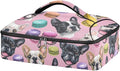 Casserole Carrier Pattern Bulldog FacesInsulated Casserole Carrier for Hot or Cold Food Thermal Lunch Tote for Potluck Parties Picnic Beach Fits 9 x 13 Inches Baking Dish
