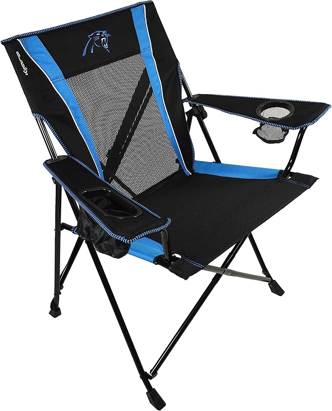 Kijaro Dual Lock Pro Sports Fan Folding Chair 26 L x 35.5 W x 37 H Carolina Panthers