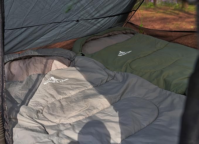 Lightweight Sleeping Bag 2.43lbs Backpacking Sleeping Bag 46℉-59℉ Nylon Shell and Lining Waterproof Compact Ultralight Sleeping Bag for Backpacking Camping Hiking