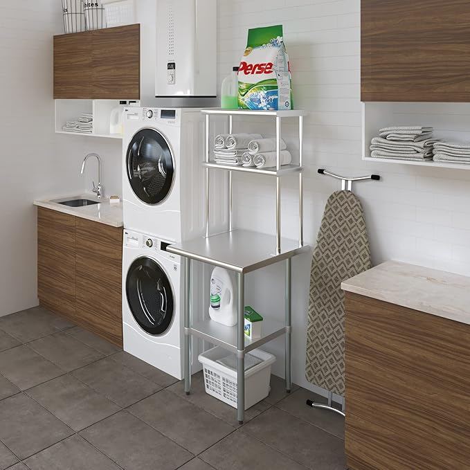 AmGood Double OverShelf Stainless Steel NSF - Many (24 Long x 12 Deep)