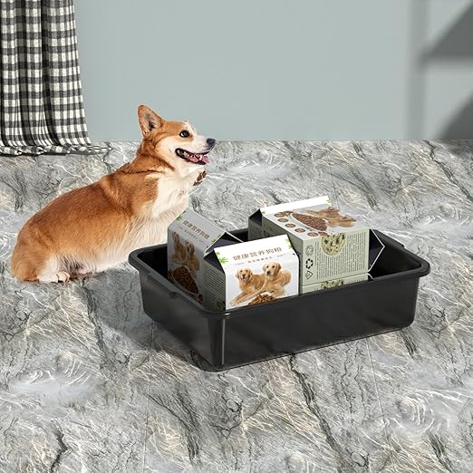 Sadstory 8 L Small Plastic Commercial Bus Tubs Food Service Bus Tub Box 5 Packs Black