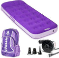 Pittman - Kids Air Mattress - Deluxe Kids Inflatable Bed with Electric Pump &amp Durable Backpack - Perfect Teen to Toddler Blow up Mattress for Sleepovers Camping or Childs Travel Bed