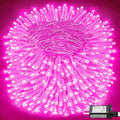 165FT 500 LED Outdoor String Lights Connectable Pink Valentines Lights Waterproof with 8 Modes Plug in Twinkle Fairy Lights Clear Wire for Indoor Bedroom Patio Wedding Garden Decorations