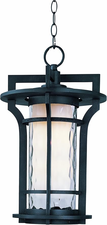 Maxim Oakville-One Light Outdoor Hanging Lantern in Mediterranean style-12 Inches Wide by 19 inches high