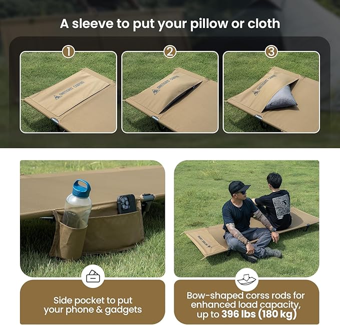 OneTigris SUPRAGRIS Camping Cot Dipper Camping Table