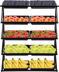 5-Tier Retail Display Rack Market Shelf Snack Rack with Adjustable Feet Supermarket Retail Display Stand with Metal Frame for Home Restaurants and Fruit Stores 47.24x13.78x59.06in