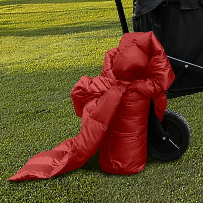 Down Throw Camping Blanket - Packable Lightweight Down Throw Blanket for Outdoor Travel Hiking Picnic RV Puffy Warm Blanket 60 x 70 with Carry Bag 650 Fill Power