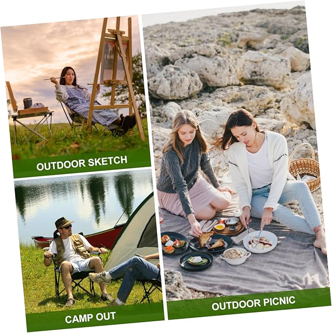 Folding Camp Table Portable Fishing Chair Compact Outdoor Lounging Chair Multi-use Small Folding Stool