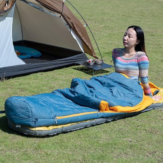 iClimb 1 Hooded 3M Thinsulate Insulation Warm Blanket and 1 3M Thinsulate Insulation Sleeping Bag Ultralight Compact for Adults Outdoor Camping Backpacking Hiking