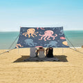 Cute Jellyfish and Octopus Camping Sun Shelter Beach Tent Portable Beach Sun Shade Outdoor Canopy for Camping Trips Fishing Picnic