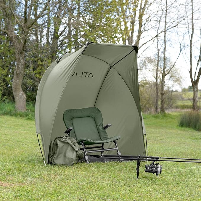 Atlas Fishing Day Shelter Canopy - Waterproof Outdoor Canopy for Fishing | Fishing Canopy Tent Ideal for One Angler | Small Canopy for Fishing | Portable Tent