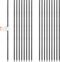 Rebar Stakes 36 inches 16-Pack Concrete Form Stakes Straight 3/8 Diameter Rebar Ground Metal Stakes for Landscaping Securing Fence Garden Plants Support Survey Markers and Securing Trees