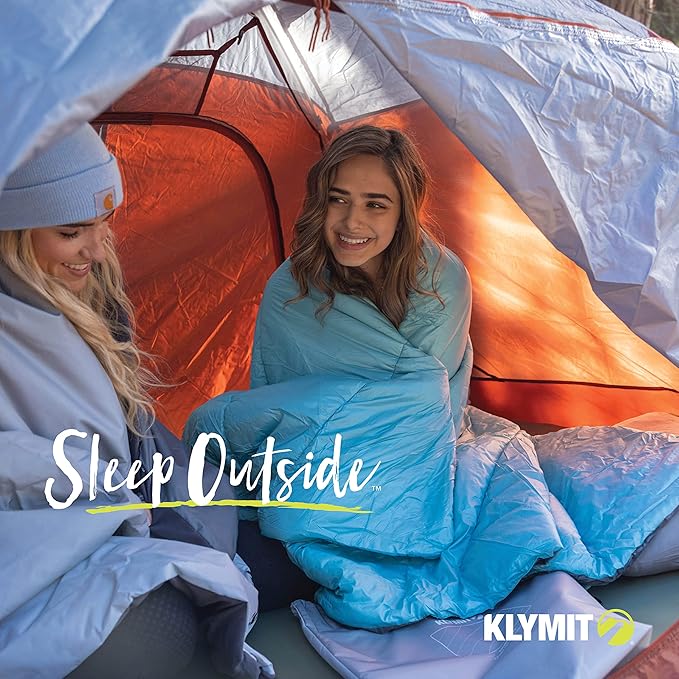 Klymit Horizon Packable Camping Blanket and Comforter Blue/Black