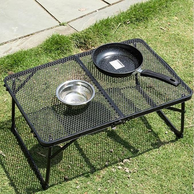 Foldable Camping Tables Aluminum Frame Lightweight Folding Table Compact Desk for Fishing BBQ