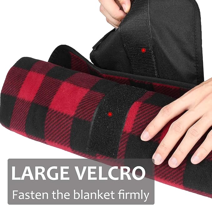 Tirrinia Large Waterproof Outdoor Blanket Soft Warm Windproof Stadium Blanket with Sherpa Fleece and Foldable for Outdoor Sport Baseball Football Beach Concerts Car