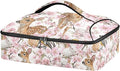 Casserole Carrier Enchanting Pattern Animals DeerInsulated Casserole Carrier for Hot or Cold Food Thermal Lunch Tote for Potluck Parties Picnic Beach Fits 9 x 13 Inches Baking Dish