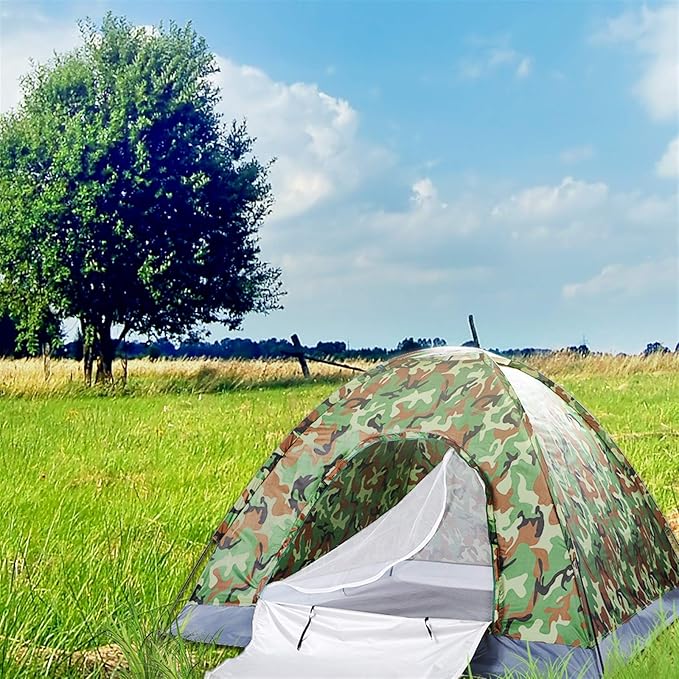 3-4 Person Camping Dome Tent Camouflage