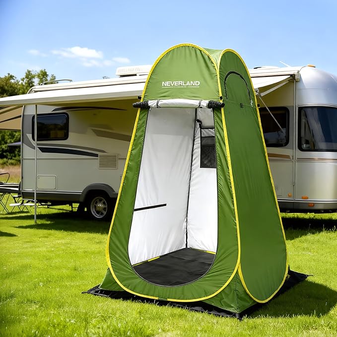 Neverland Pop up Privacy Shower Tent - Portable Changing Shower Tent Dressing Room Bathroom Outdoor Rain Shelter for Camping Beach
