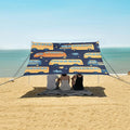 ALAZA Cartoon Bus Beach Tent Sun Shelter Portable Canopy Sunshade for Outdoor Camping Picnics Backyard Fun 10x9 ft