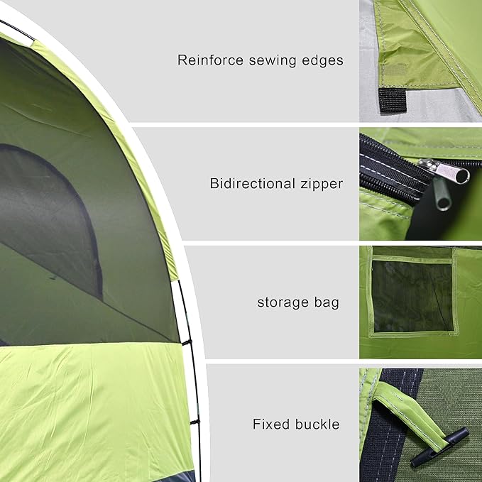 4-6 Person Dome Camping Tent Family Camping Tent 83x106 inches Waterproof Oxford Flooring for Fishing Outdoor Camping Hiking Study Tours Summer Camps.