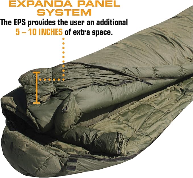 Snugpak Softie Elite 1 Sleeping Bag 47 Degree Expanda Panel System for Extra Space