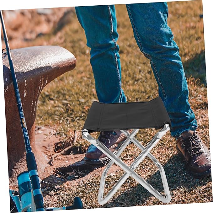 Happyyami Packable Camp Chair Quick Open Portable Aluminum Stool Carry Bag Outdoor Capacity