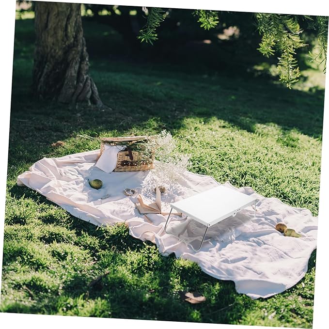 BESPORTBLE Portable Camping Table Grill Table Compact Folding Heat Resistant Aluminum Top