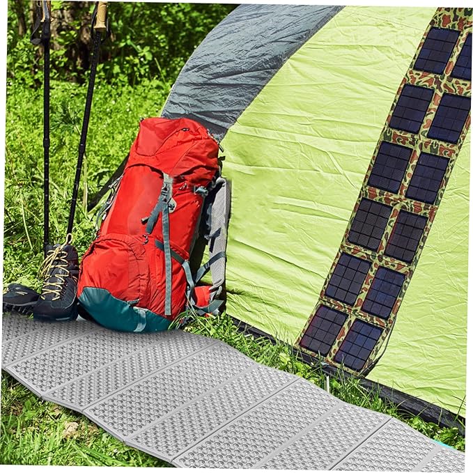 UPKOCH Folding Camping Mattress Lightweight Insulated Sleeping Pad for Outdoor Adventures Egg Crate Design Moisture Protection for Backpacking and Individual Use