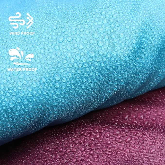 zzlamb Hooded Stadium BlanketWaterproof Outdoor Camping Blanket Polar FleeceWarm Windproof Portable for StadiumSportsPicnicBeachCarPets56x75in Purple Green Fade