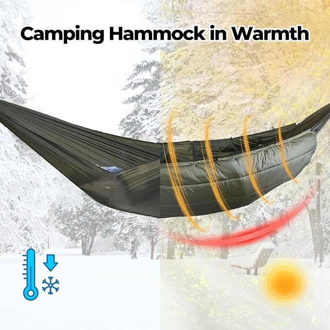 onewind Double Hammock Underquilt Warm Insulation Ultralight 3-4 Season Camping Quilt Portable for Hiking Backpacking