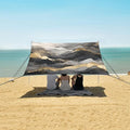Black Gold Grey Marble Camping Sun Shelter Beach Tent Portable Beach Sun Shade Outdoor Canopy for Camping Trips Fishing Picnic