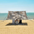 ALAZA Snake Print Beach Tent Sun Shelter UPF50+ Protection Beach Shade Canopy w/ 4 Sandbags for Outdoor Camping Fishing Backyard Fun Picnic 10x9 ft