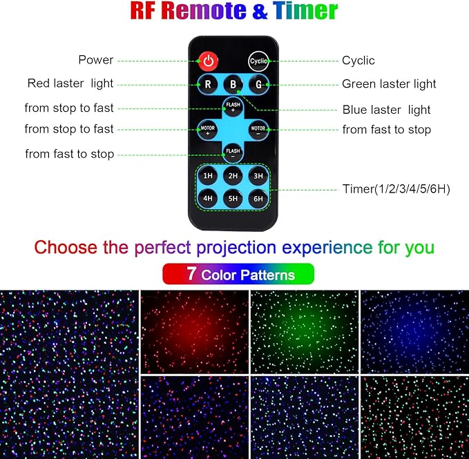 Fimilo Firefly Laser Light Projector RGB Christmas Laser Landscape Lights Outdoor Waterproof Firefly Light Projector with Remote12 Moving Effect Timer 2 Installation for Wedding Party Holiday