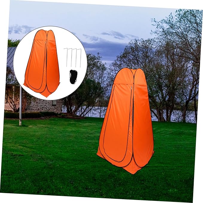 POPETPOP 1Pc Movable Camping Tent Automatic Pop Up Changing Tent for Outdoor Use Portable and Design Premium Durable Material Multi Purpose for Fishing Changing Clothes