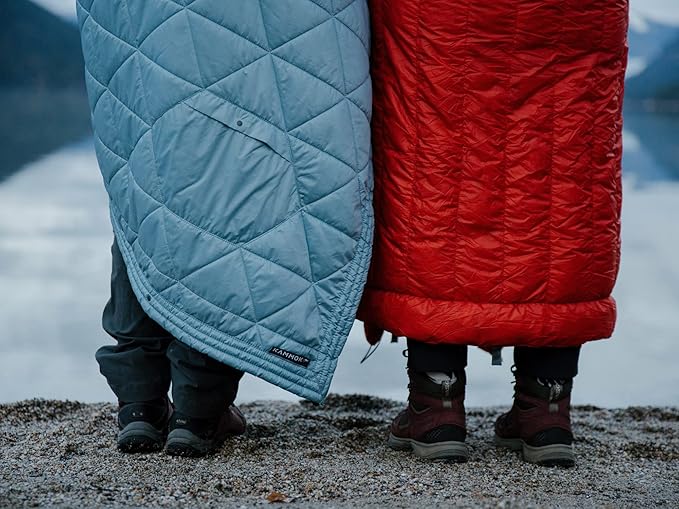 KAMMOK Mountain Blanket - Ultra-Plush Fleece Water Resistant Portable Durable Indoor/Outdoor Camp Blanket (84 in × 50 in) - Midnight Blue