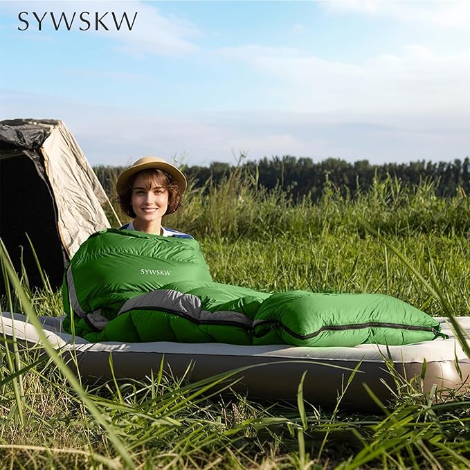 Ultralight Down Sleeping Bag with Pillow 15F 32F 45F Sleeping Bag for WomenMenYouth BackpackingHiking and Camping Outdoor with YKK Two-Way Zipper 680 FP Down