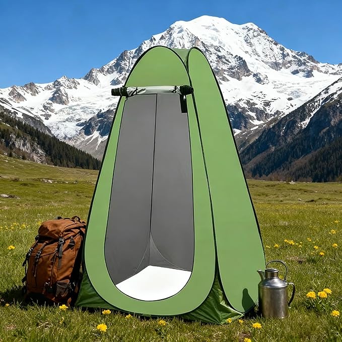 Portable Privacy Changing Tent Army Green 72 x 36 x 39 inches UV Resistant Water Repellent Fiberglass Frame